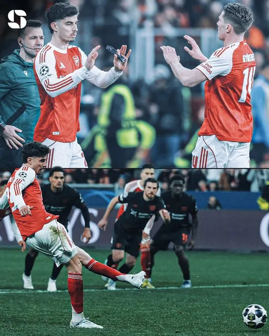 最新赛程-点射绝平，哈弗茨在欧战赛事中4次主罚点球全部命中